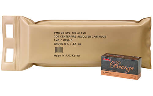 Ammunition PMC Ammunition Bronze 38Special PMC BRNZ 38SPL 132GR FMJ 6 BX BP